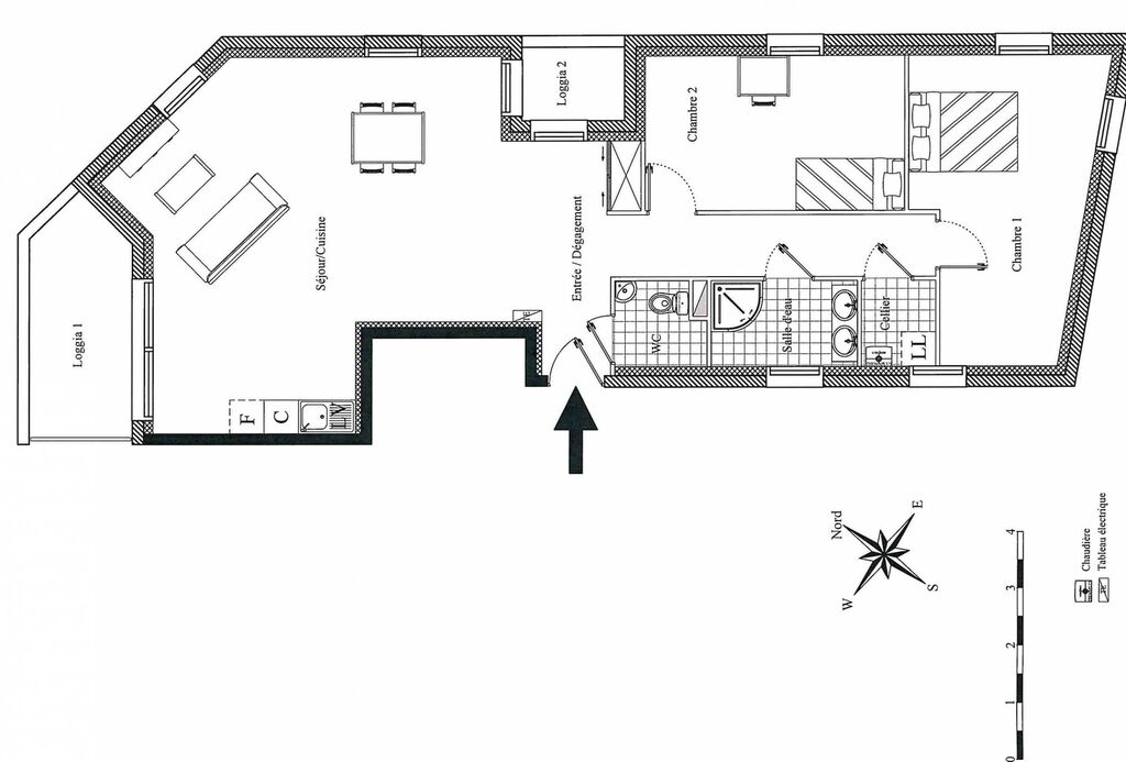 Appartement en centre ville