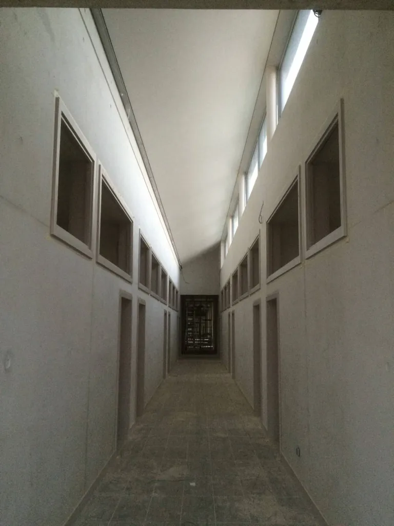 Plafond tendu BARRISOL acoustique pose en biais Collège de Lézignan AUDE