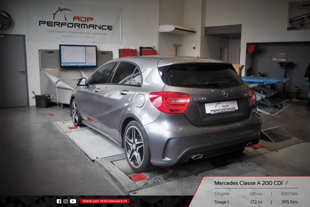 Reprogrammation moteur Arles - Mercedes Classe A 200 CDI 136cv - ADP Performance