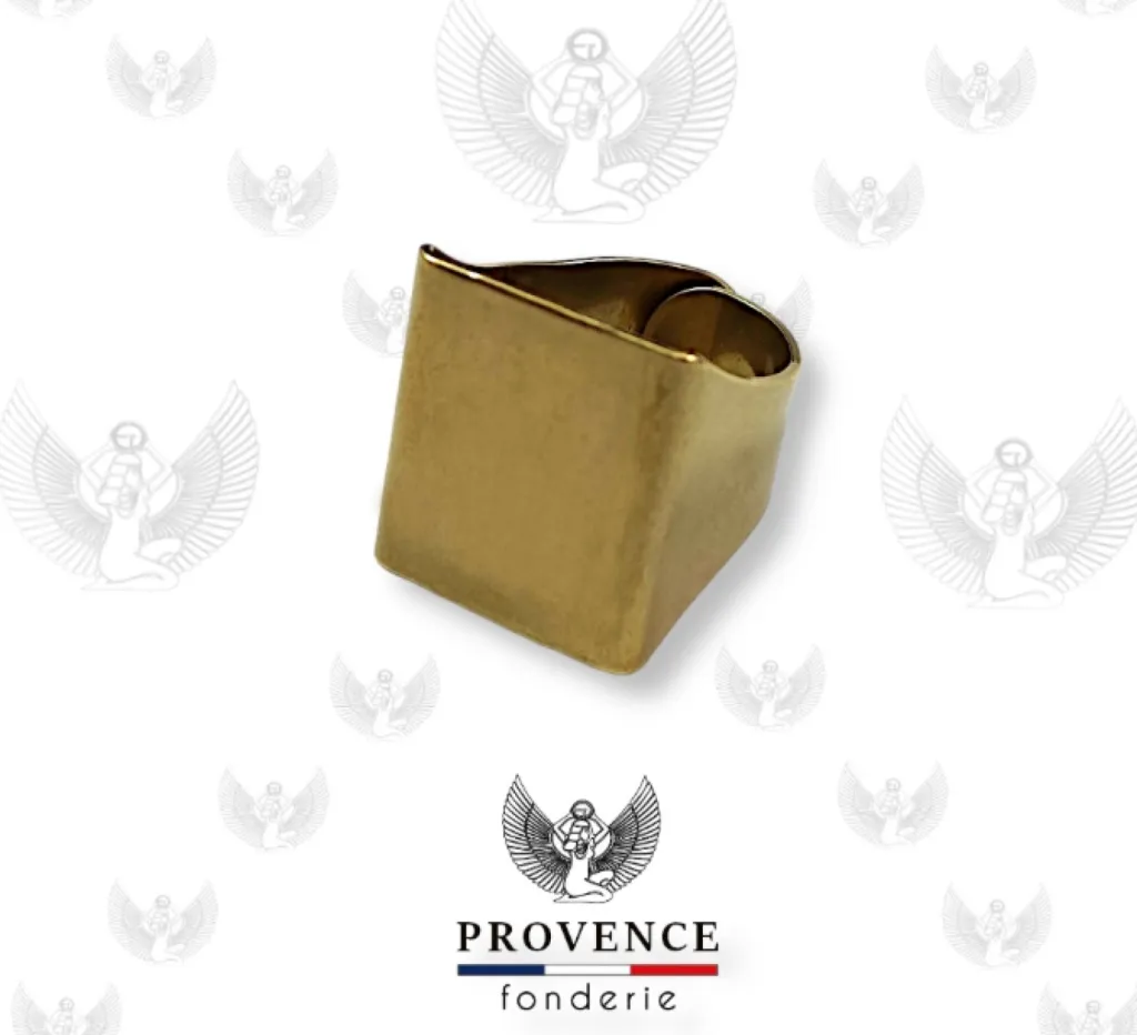 Bague Plateau Rectangle en Laiton 20x18mm ou 18x15mm