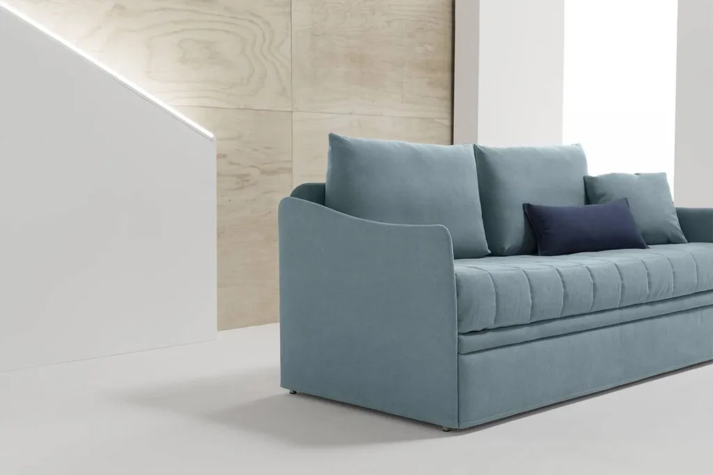 Canapé-lit gigogne pratique bleu confortable 83 Hyères près de la valette