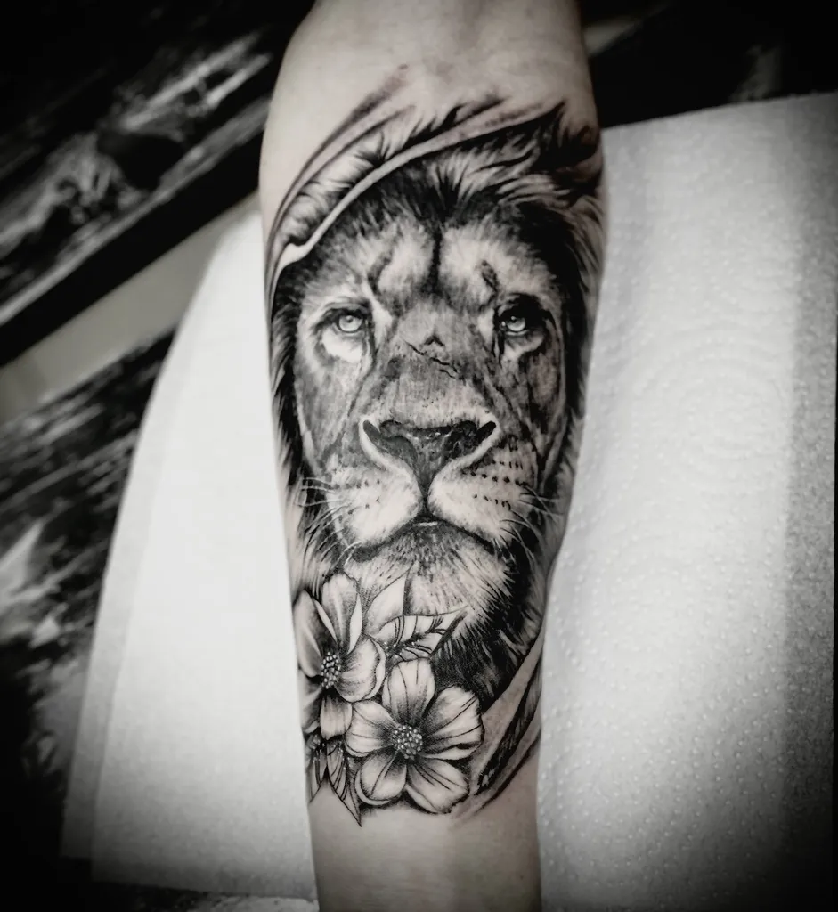 Où se faire tatouer un Lion dans l'ouest lyonnais à CRAPONNE