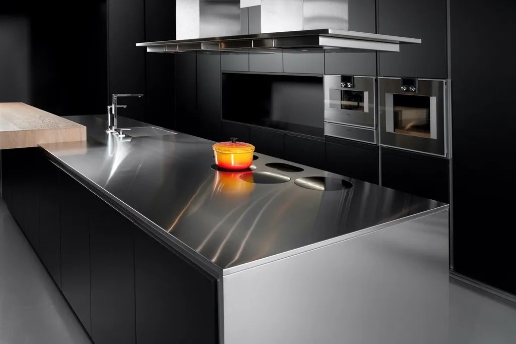 I-Cooking induction dans plan de travail inox