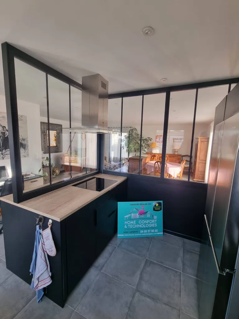 Installation d'une verrière sur mesure près de Nîmes sur la commune de Lecques