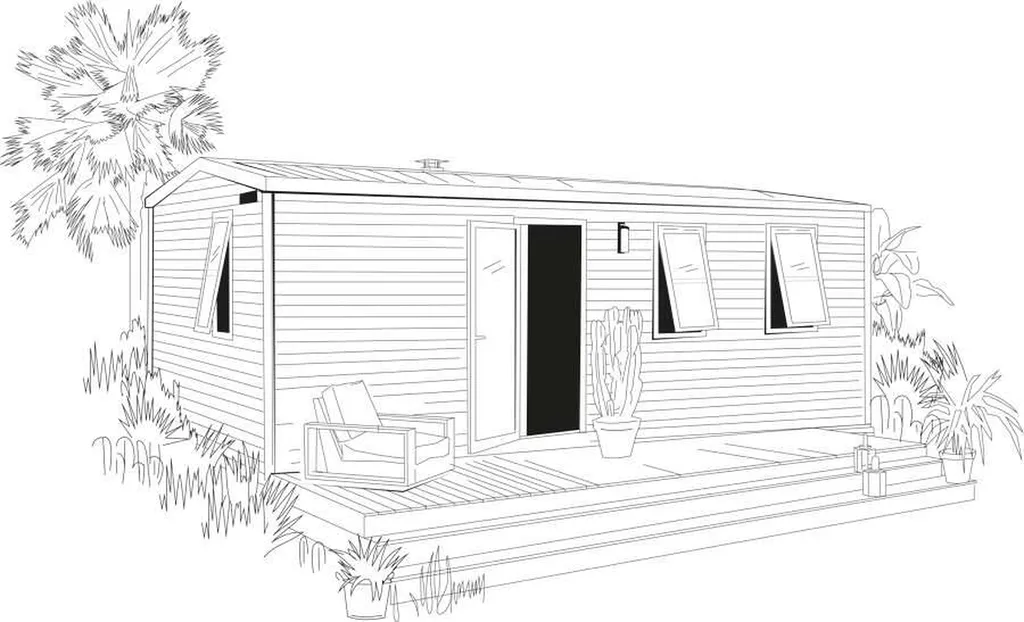 Location de Mobil home dans camping 4 étoiles proche de la plage de Vias Plage