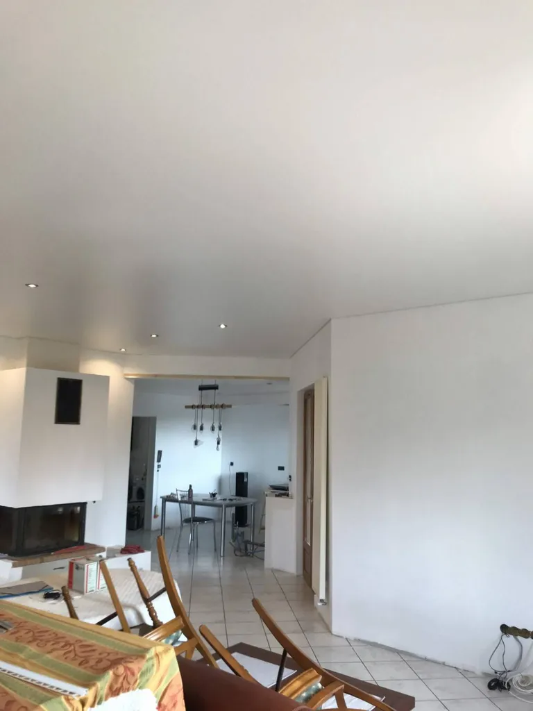 Abaissement plafond par pose plafond tendu blanc mat BARRISOL, Labarthe s/Lèze