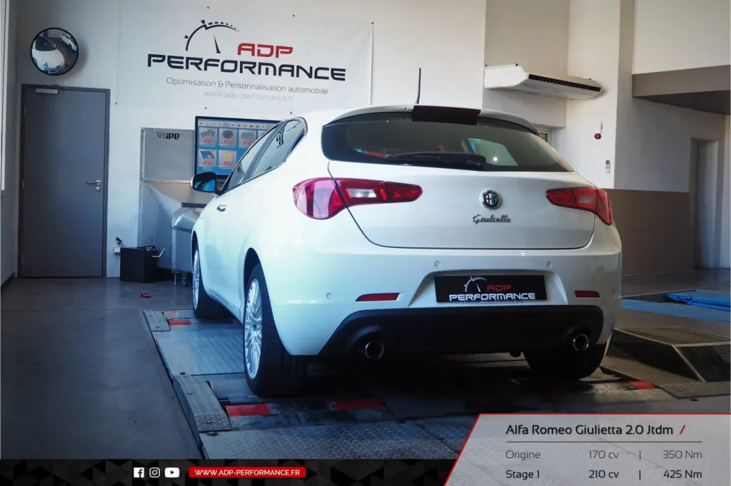 Reprogrammation moteur Le Pontet - Alfa Romeo Giulietta 2.0 Jtdm 170cv - ADP Performance