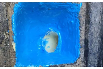 cuvelage complet du regard du regard sur une terrasse d'une maison individuelle saint rémy de provence 