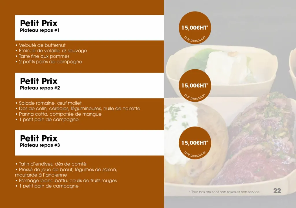 LES PLATEAUX REPAS