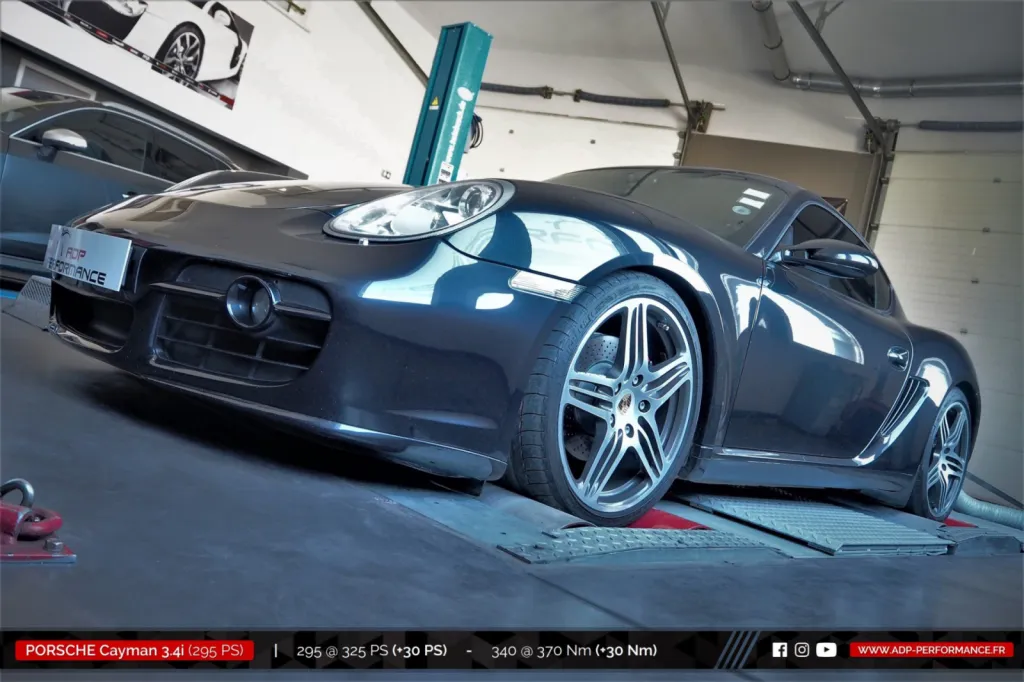 Reprogrammation moteur Salon de Provence - Porsche Cayman S 3.4i 295cv - ADP Performance