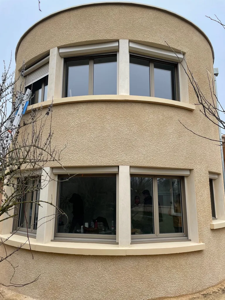 Fenêtres bois alu avec vitrage de sécurité à Fareins