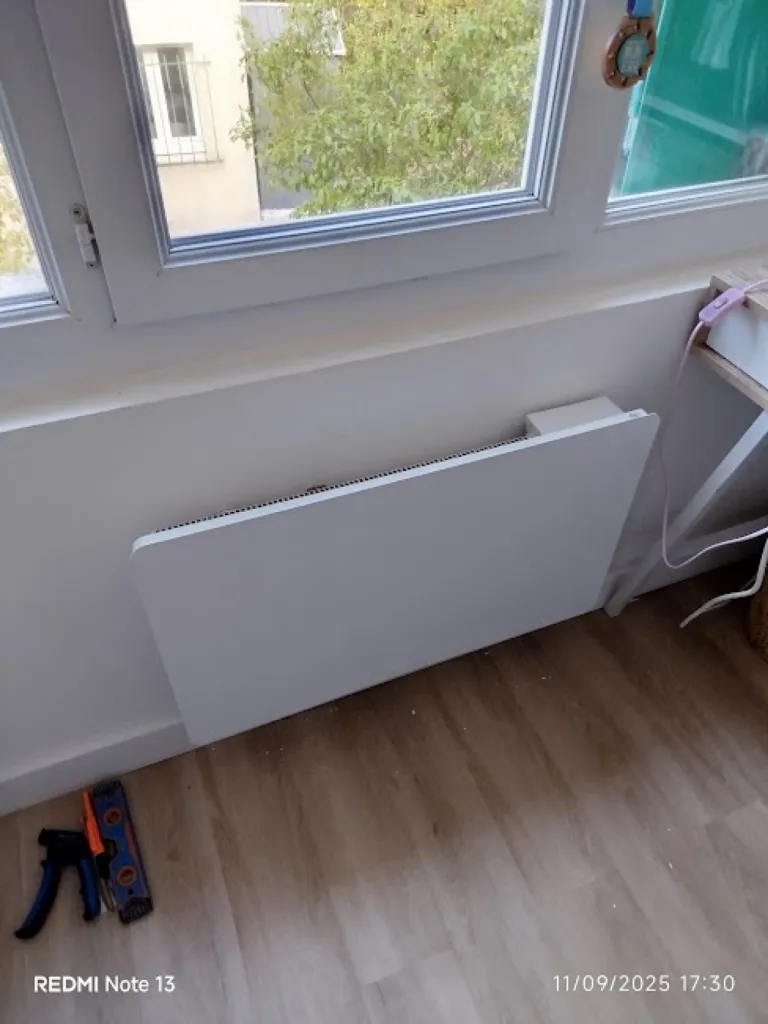 Pose d 'un radiateur à inertie à Montpellier