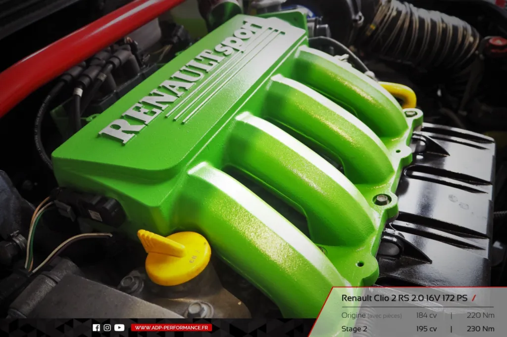 Reprogrammation moteur Cabries - Renault Clio 2 RS 2.0 16V 172cv - ADP Performance