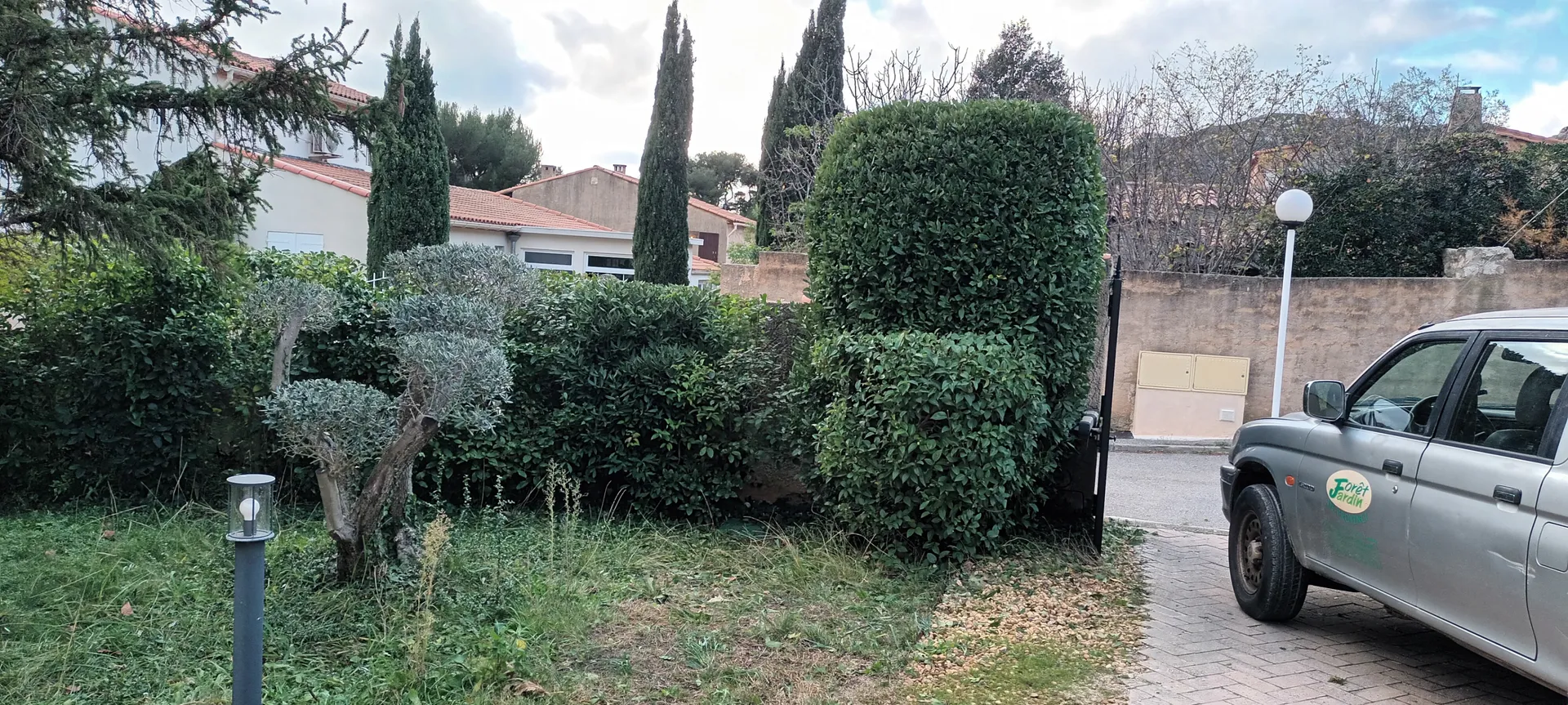 Taille d'un jardin à vaufreges 9ème à Marseille. 