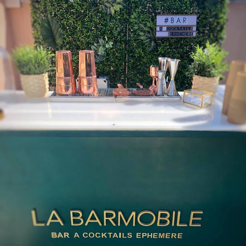 Services clé en main de bar à cocktails mobile pour anniversaire surprise à Lyon