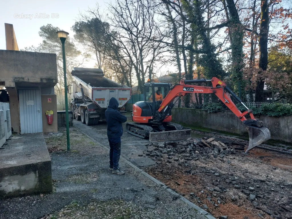 réfection de voirie sur Nans les pins dans le Var
