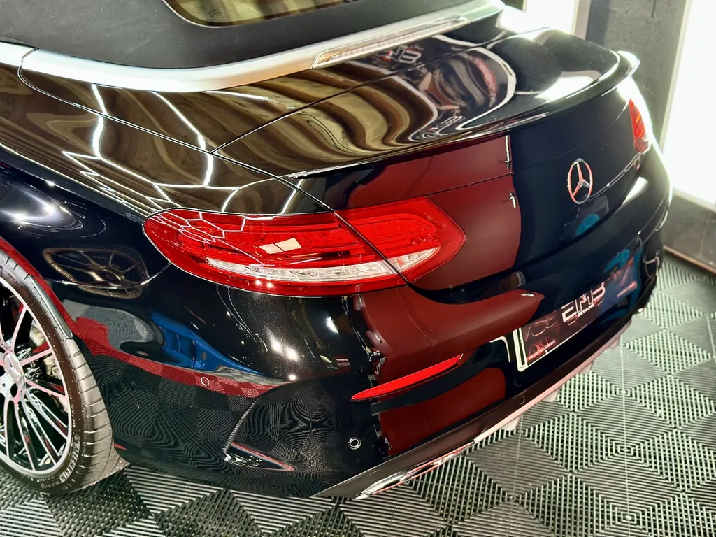 film de protection carrosserie PPF Lyon traitement céramique carrosserie traitement céramique des jantes Mercedes C43 AMG cabriolet 