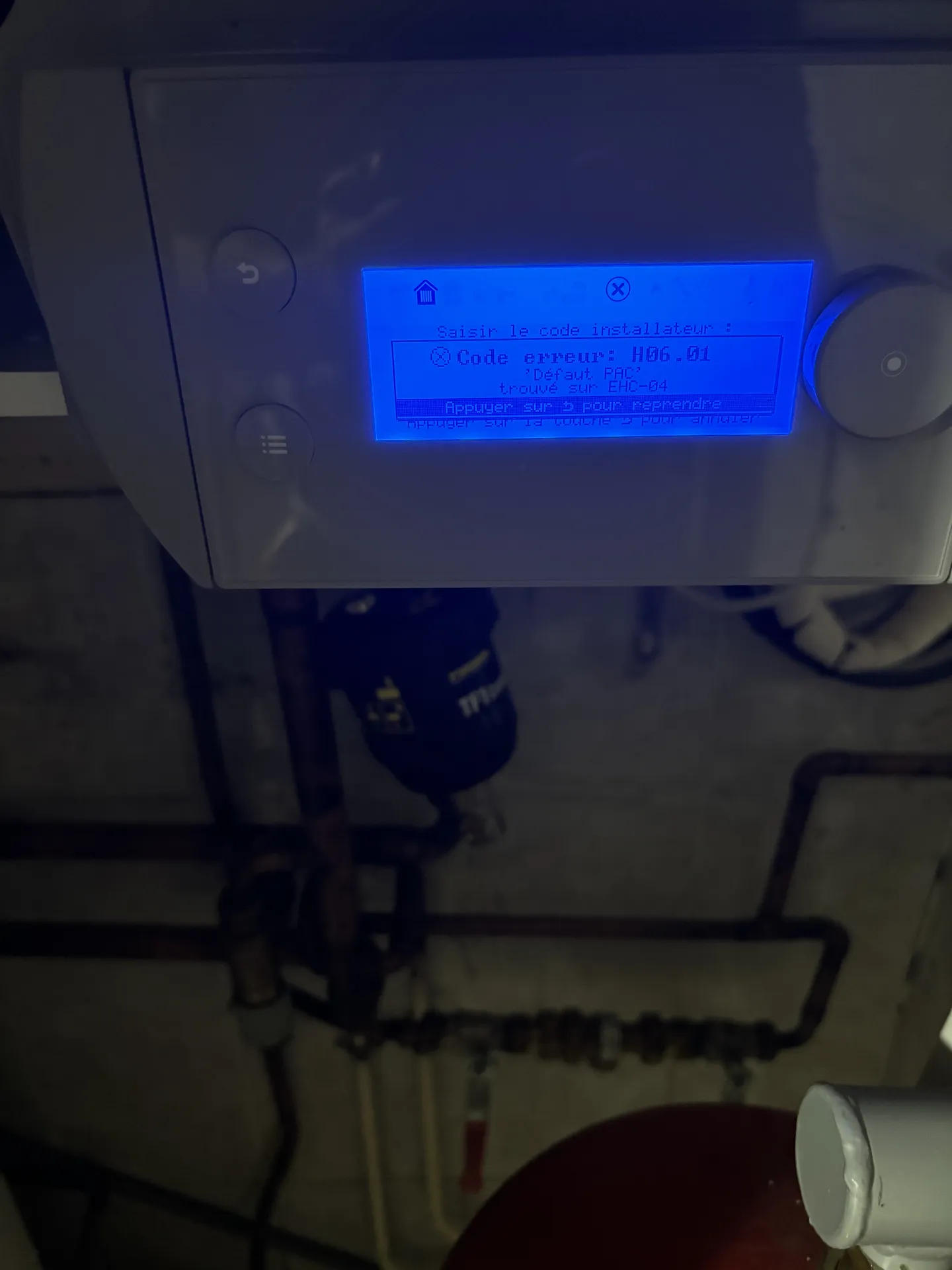 Dépannage d’une pompe à chaleur De Dietrich avec défaut H06 à Villepinte