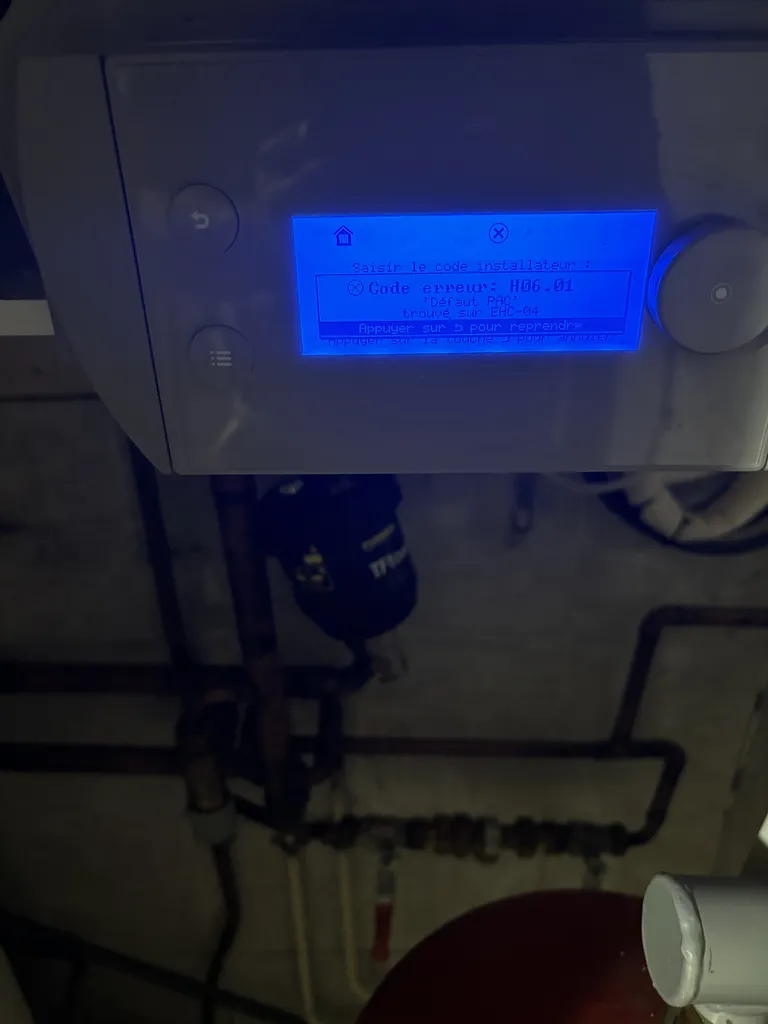 Dépannage d’une pompe à chaleur De Dietrich avec défaut H06 à Villepinte