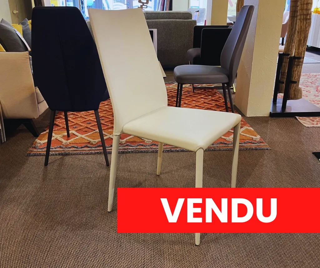 Chaise BEA tissu sylvertex beige