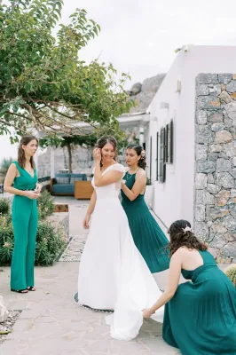 cérémonie symbolique dans une villa à rhodes
