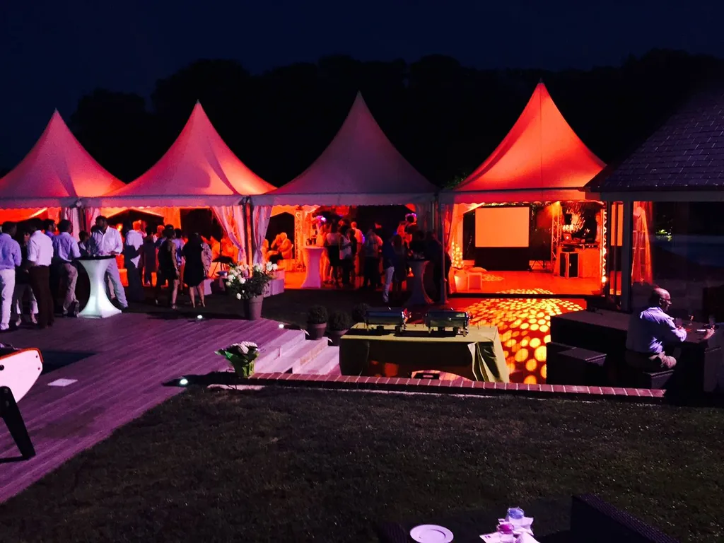 Eclairage tente de réception haute normandie 