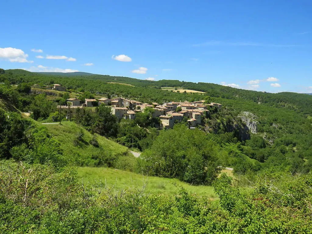 Oppedette, a village perched next to a canyon near Domaine Château du Bois, a luxury b&b in the south of France