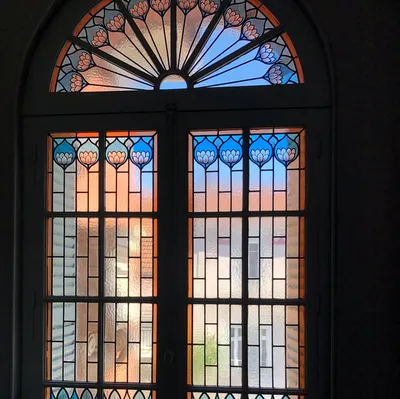 vitraux salle de bain 