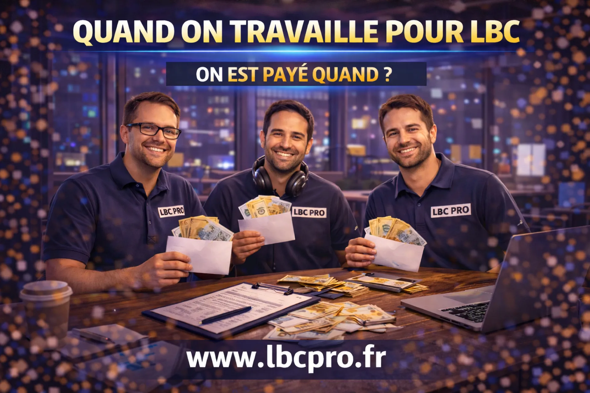 Quand est ce qu'on est payé quand on bosse pour LBC PRO EVENTS ?