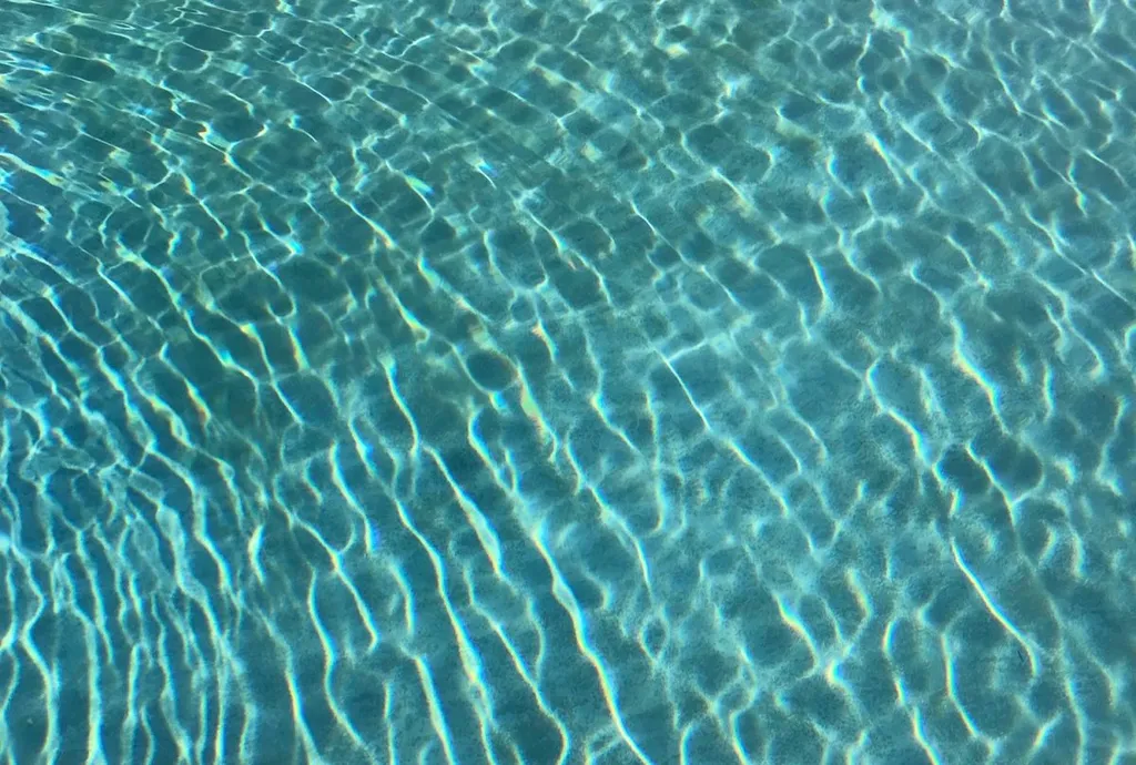 Cristal water in a pool in Provence