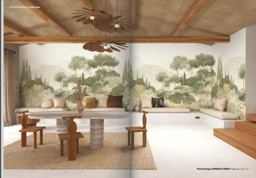 Agence Inspirations d'intérieurs Tissus et  Papiers peints Casamance dans Art & Décoration magazine de décoration 