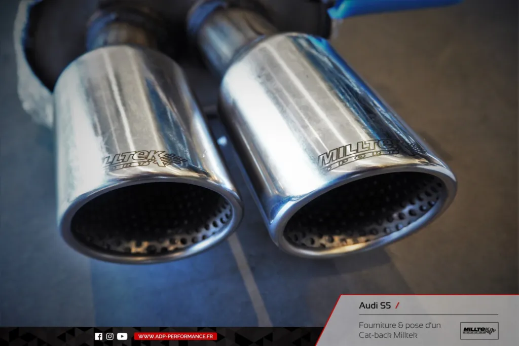 Ligne d'échappement Cat-back Milltek Audi S5 Arles - ADP Performance