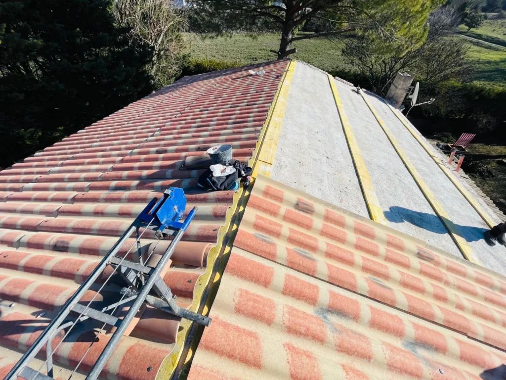 pose de pst flammées sur bouc bel air