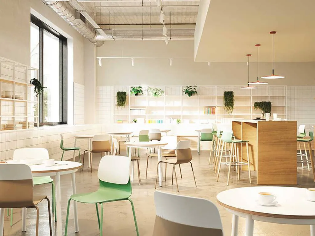 Espace cafétaria avec chaises Klik à Marseille