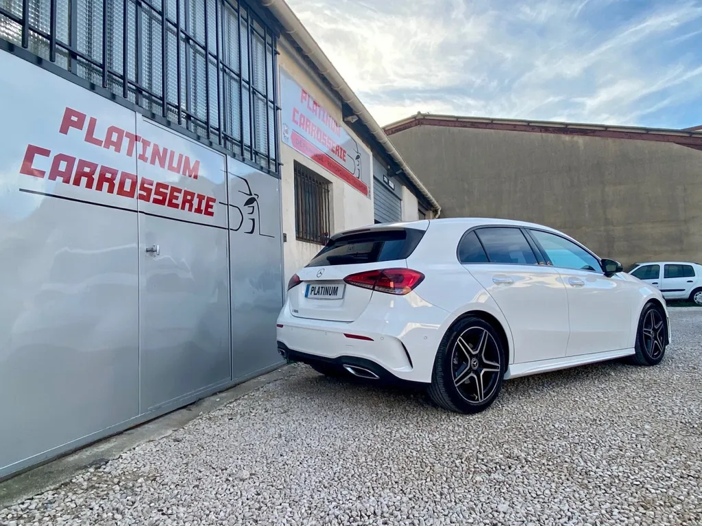 Réparation de la carrosserie de cette Mercedes Classe A