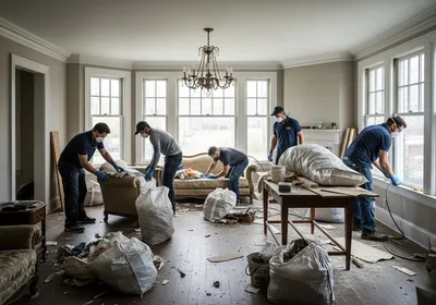 Débarras complet pour vider rapidement logements encombrés après travaux déménagement successions avec tri sélectif et recyclage soigné