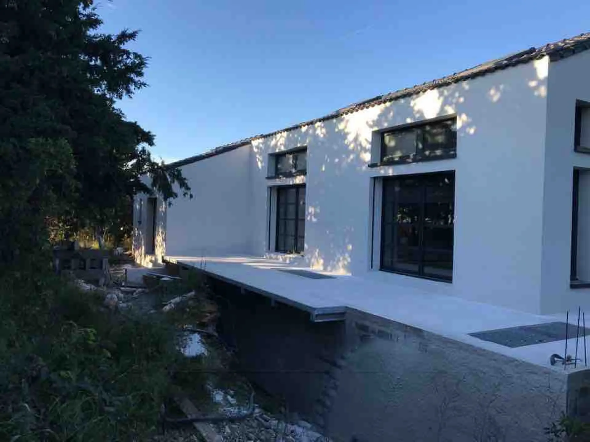 réalisation de torchis sur une villa près d'agde