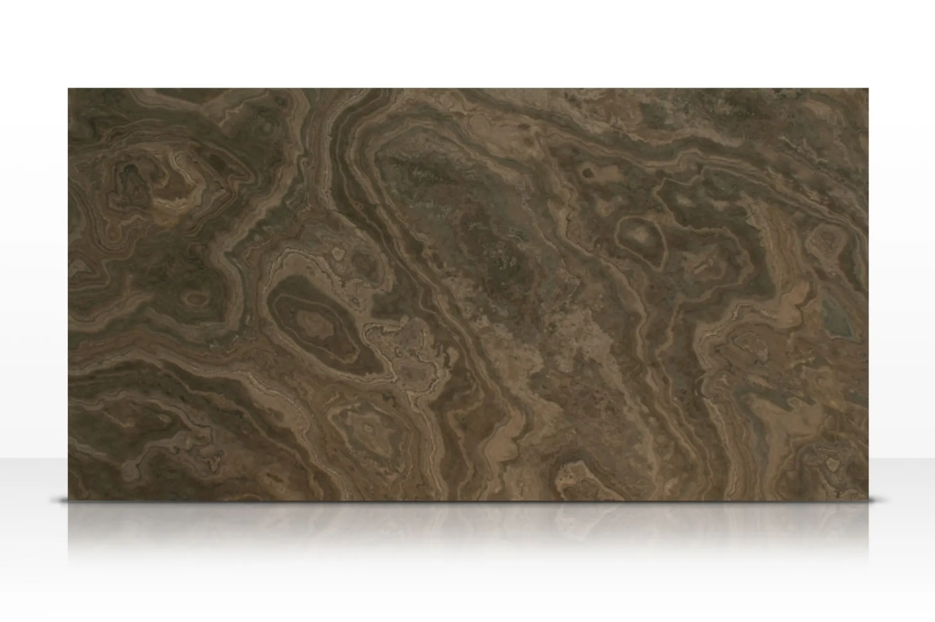 Tranche de marbre marron Magic Brown Cross à Saint Tropez