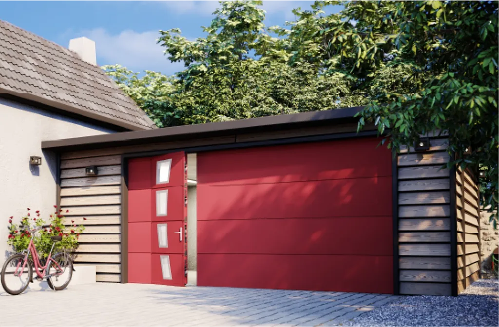 Porte de garage sectionnelle plafond