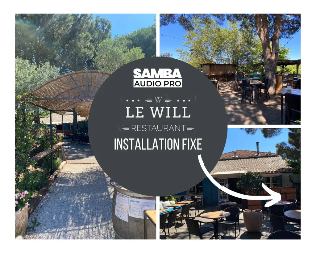 Installation restaurant LE WILL Ramatuelle Var