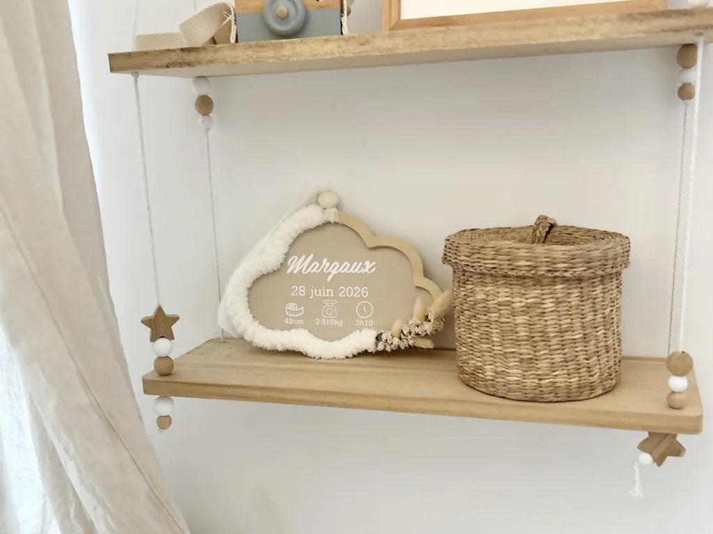 Décoration murale personnalisée pour chambre bébé fille