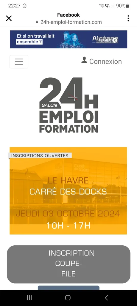 Salon H24 Emploi Formation
Atelier Sophrologie gestion du stress avec Magali NICOLAS