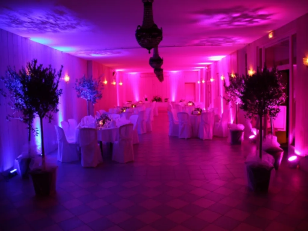 Eclairage indirect pour votre salle de mariage à Aix en Provence