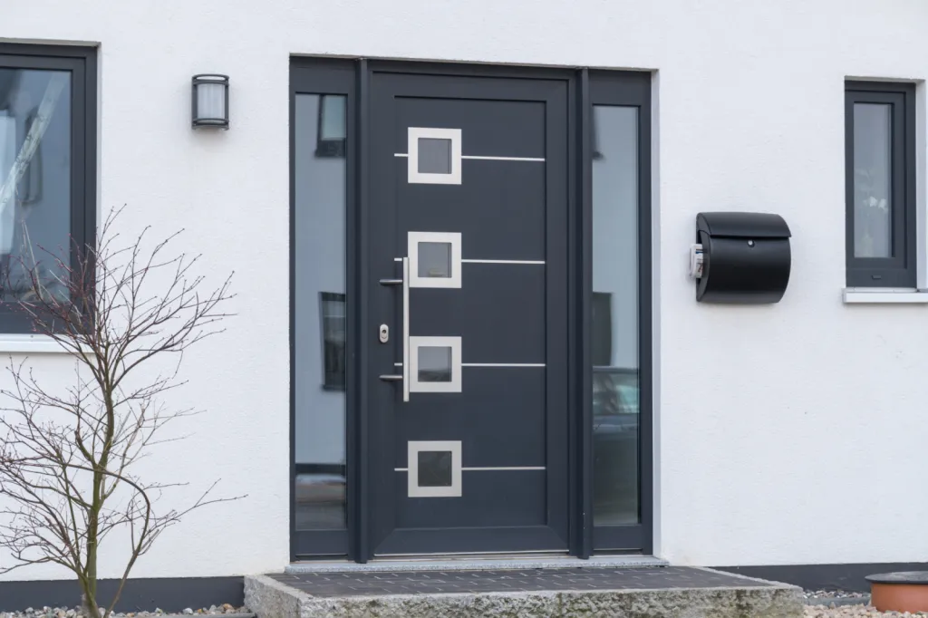 Installer une porte d’entrée en aluminium vitrée avec isolation thermique et serrure sécurisée à Genas, moderne et sur mesure