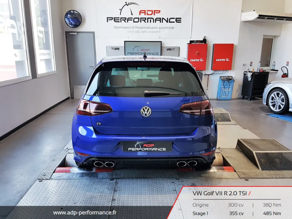 Reprogrammation moteur Aix en Provence - Volkswagen Golf VII R 2.0 TSI 300 ADP Performance