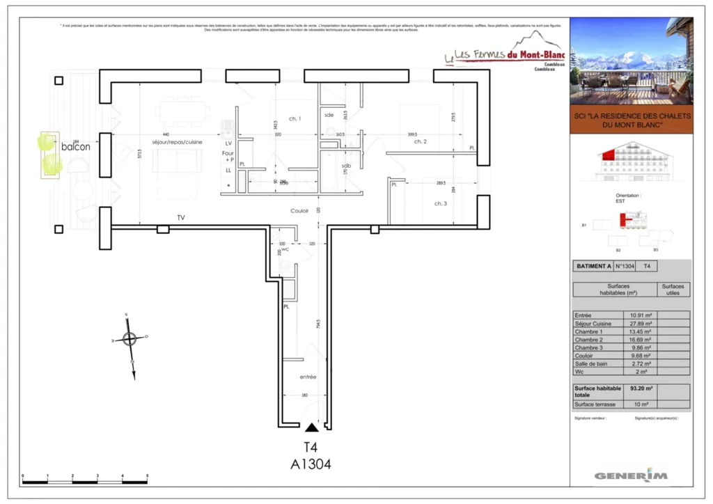 Appartement 4 Combloux prestations intérieurs de grande qualité