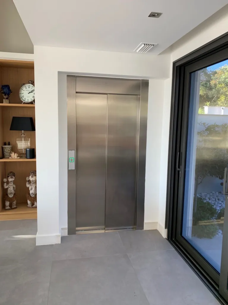 VIMEC ARIA portes télescopiques inox brossé