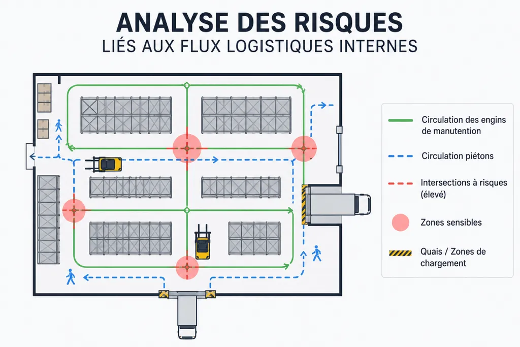 Analyse des risques liés aux flux logistiques internes 