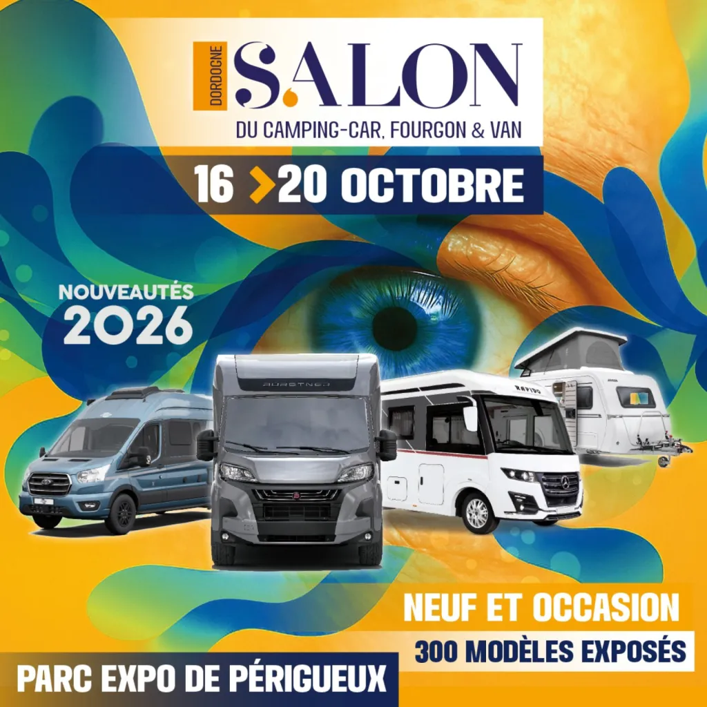 16ème Salon du Camping-car et du Fourgon Aménagé à Périgueux – du 16 au 20 octobre 2025