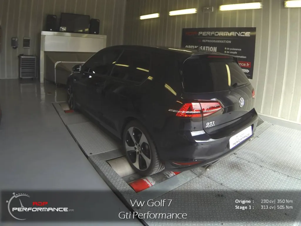 Reprogrammation moteur vw golf 7 GTI